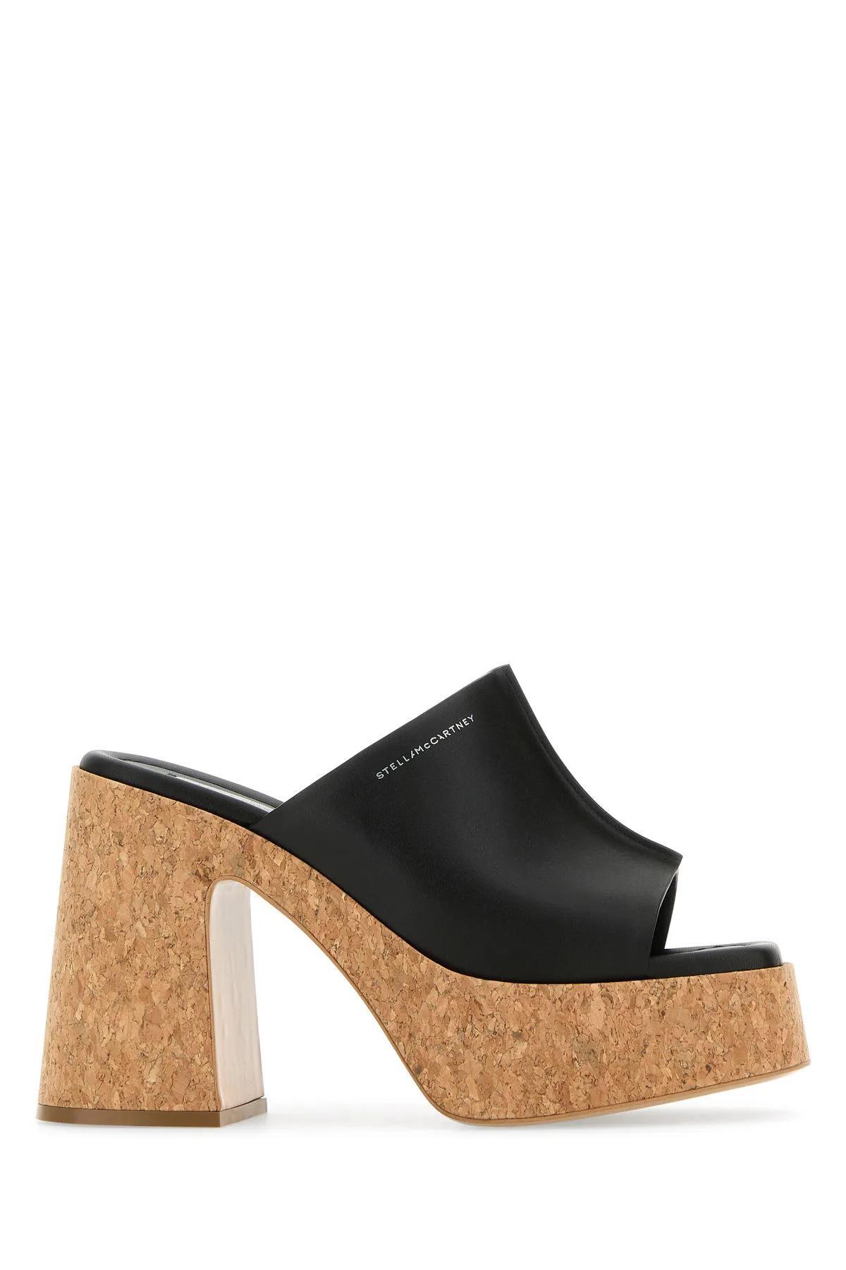 stella mccartney black alter mat skyla mules