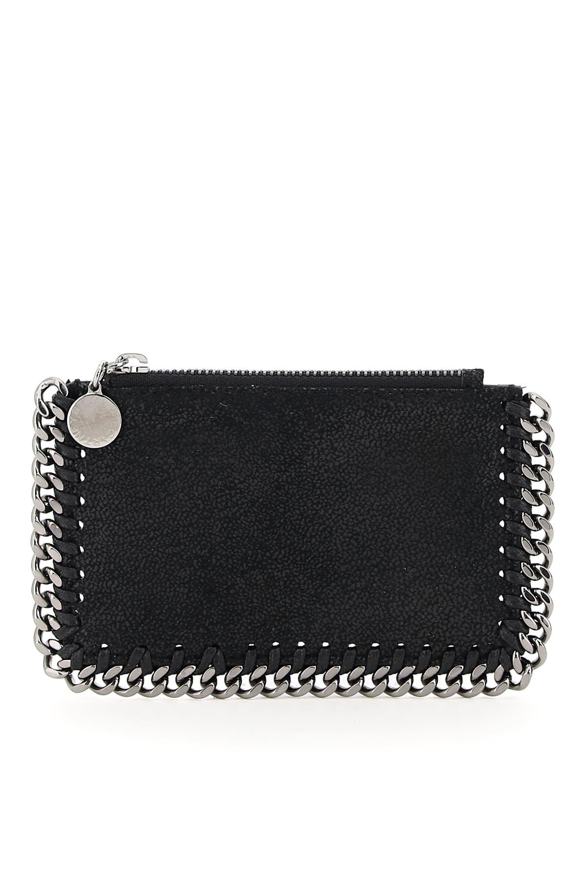 stella mccartney black shaggy deer card holder