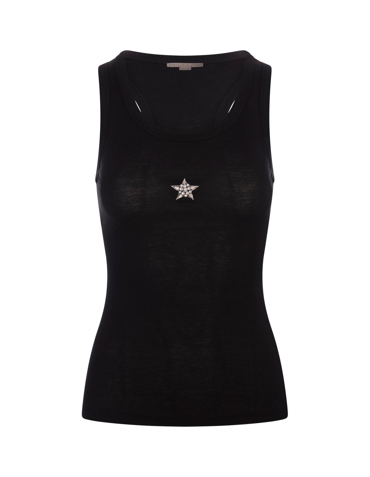 stella mccartney black stella tank top