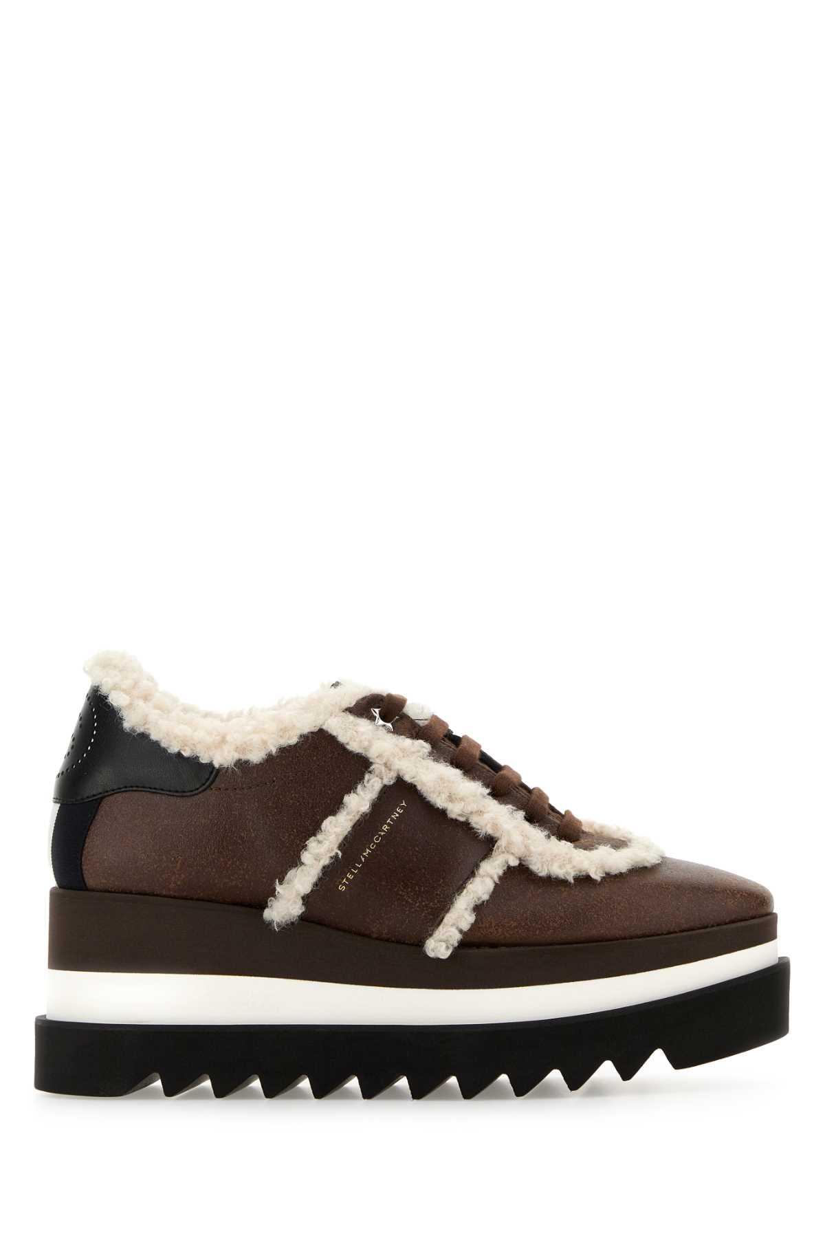 stella mccartney brown alter suede sneak-elys sneakers