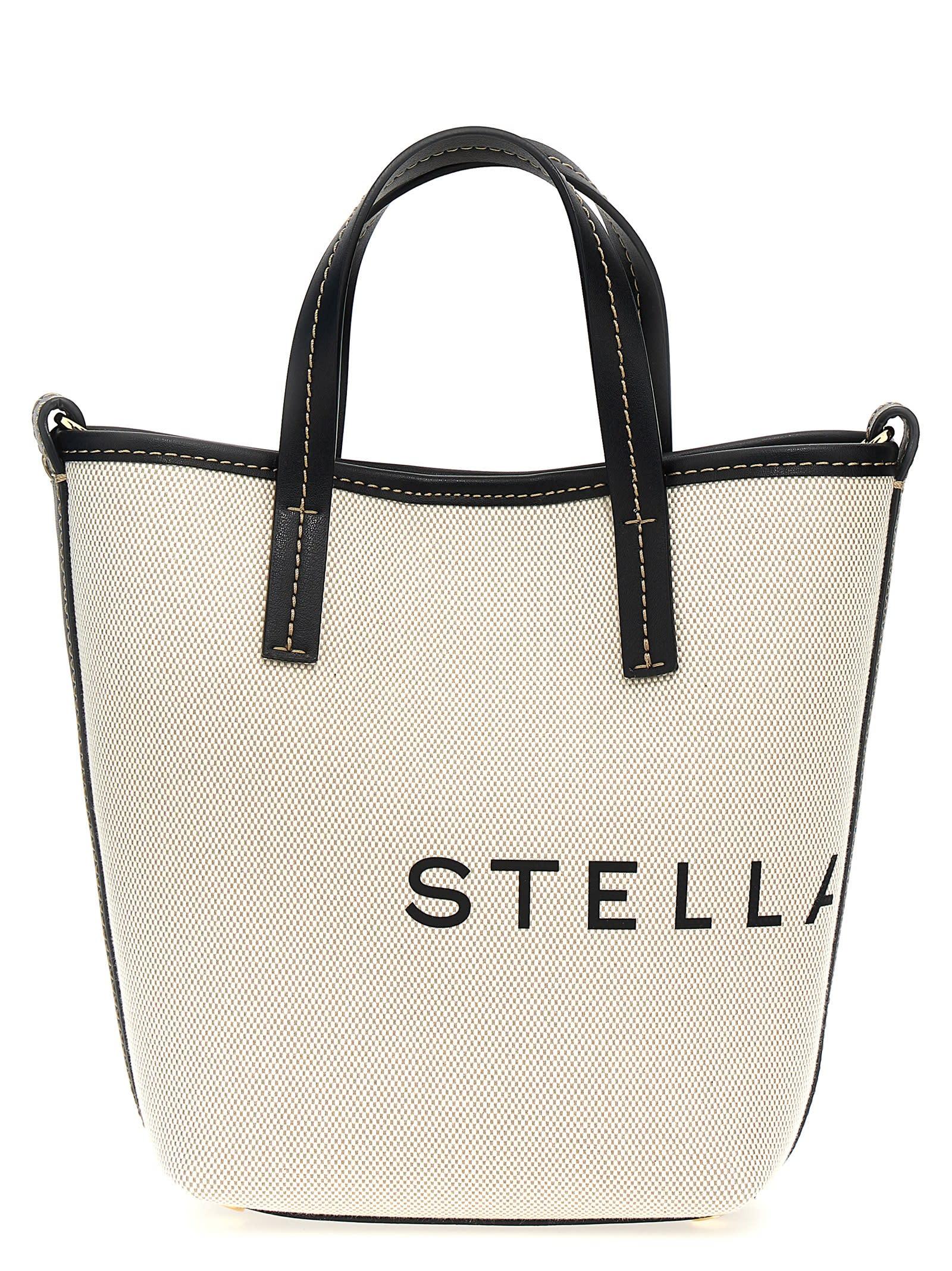 stella mccartney bucket bag eco salt and pepper canvas