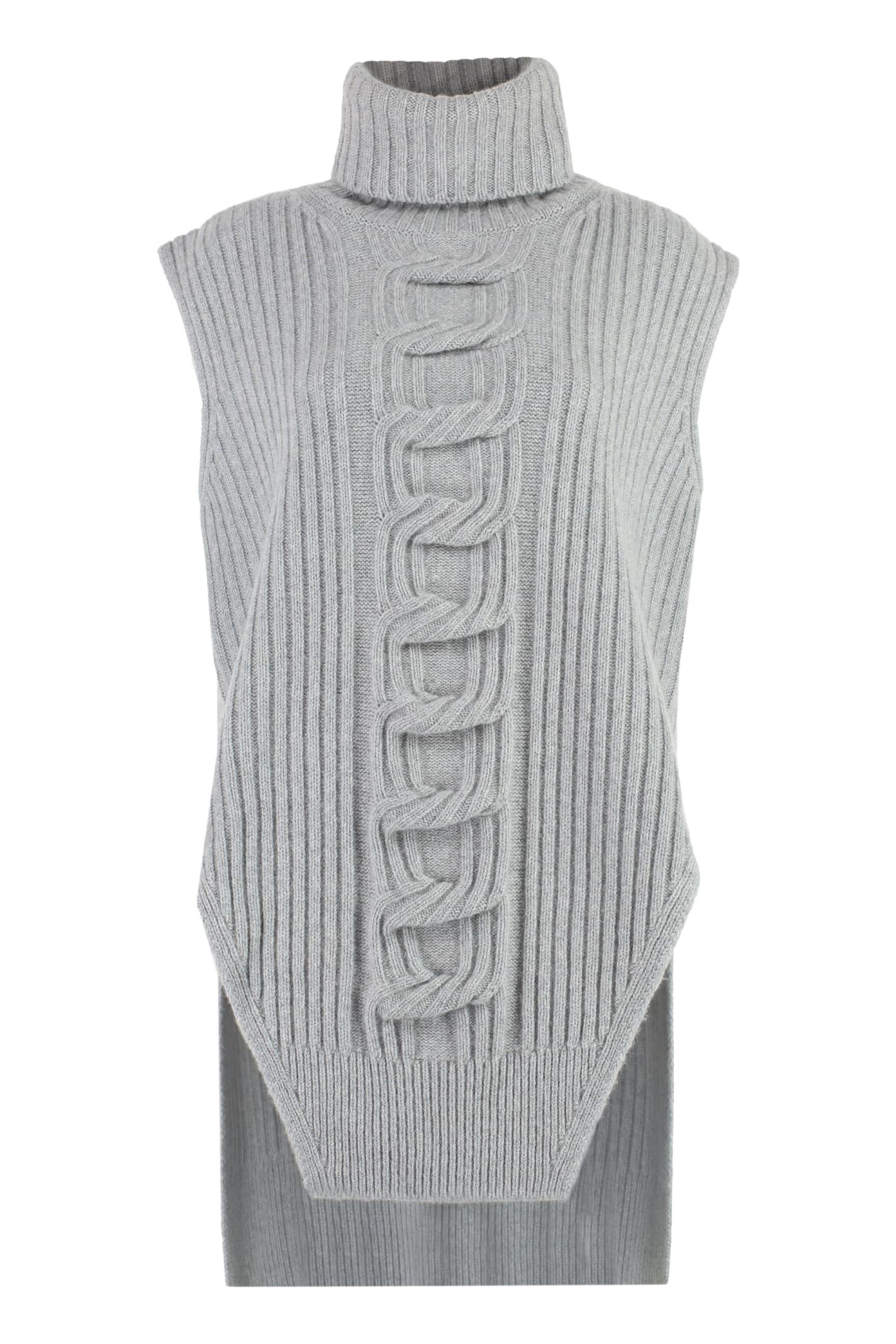 stella mccartney cable knit sleeveless sweater