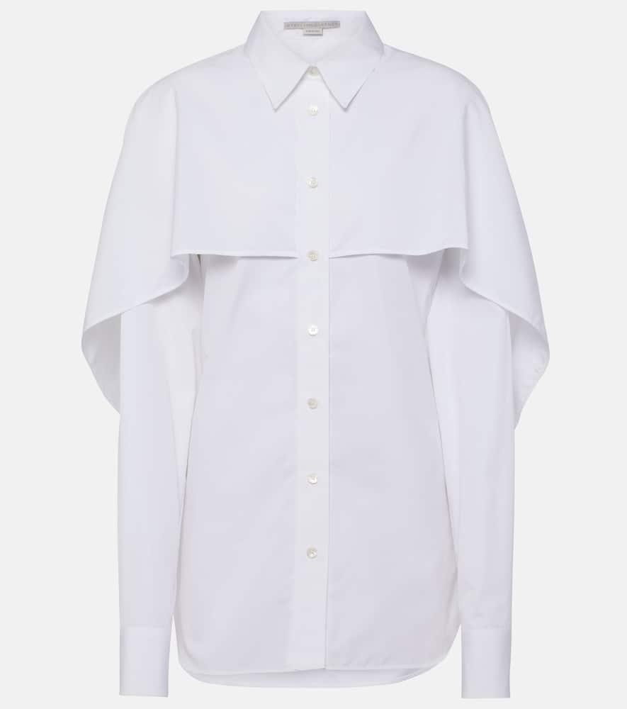 stella mccartney caped cotton blouse