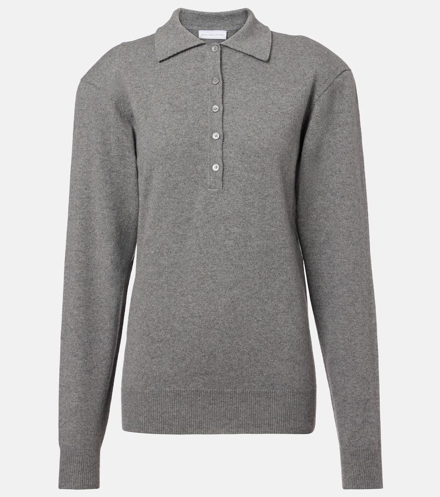 stella mccartney cashmere and wool polo sweater