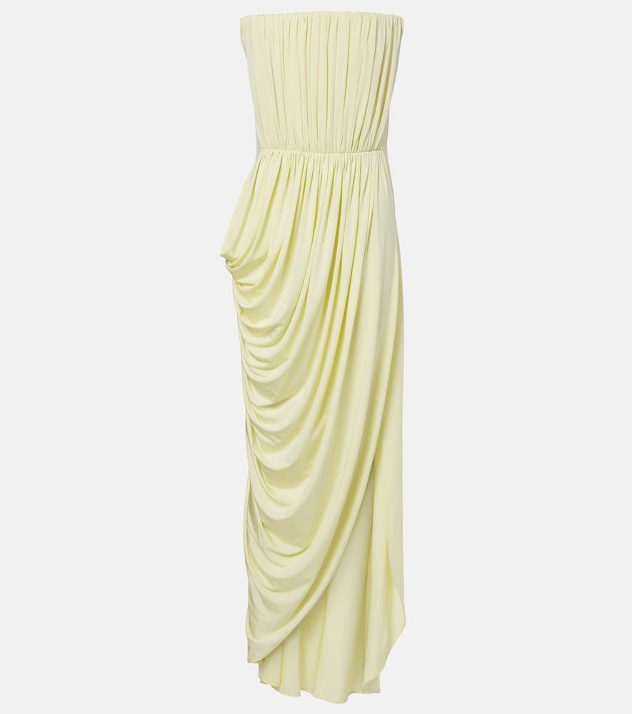 stella mccartney crêpe jersey bustier dress