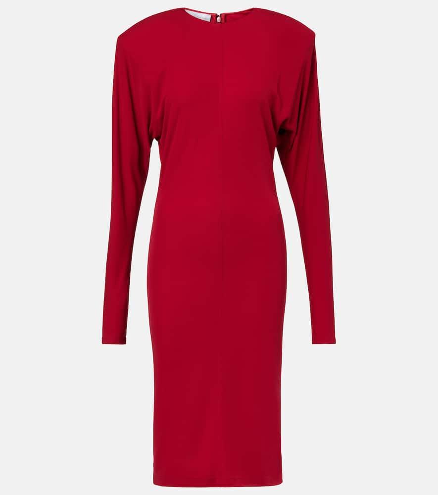 stella mccartney crêpe jersey midi dress