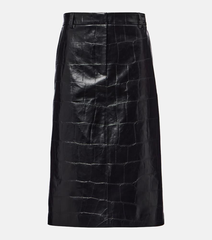 stella mccartney croco pencil skirt