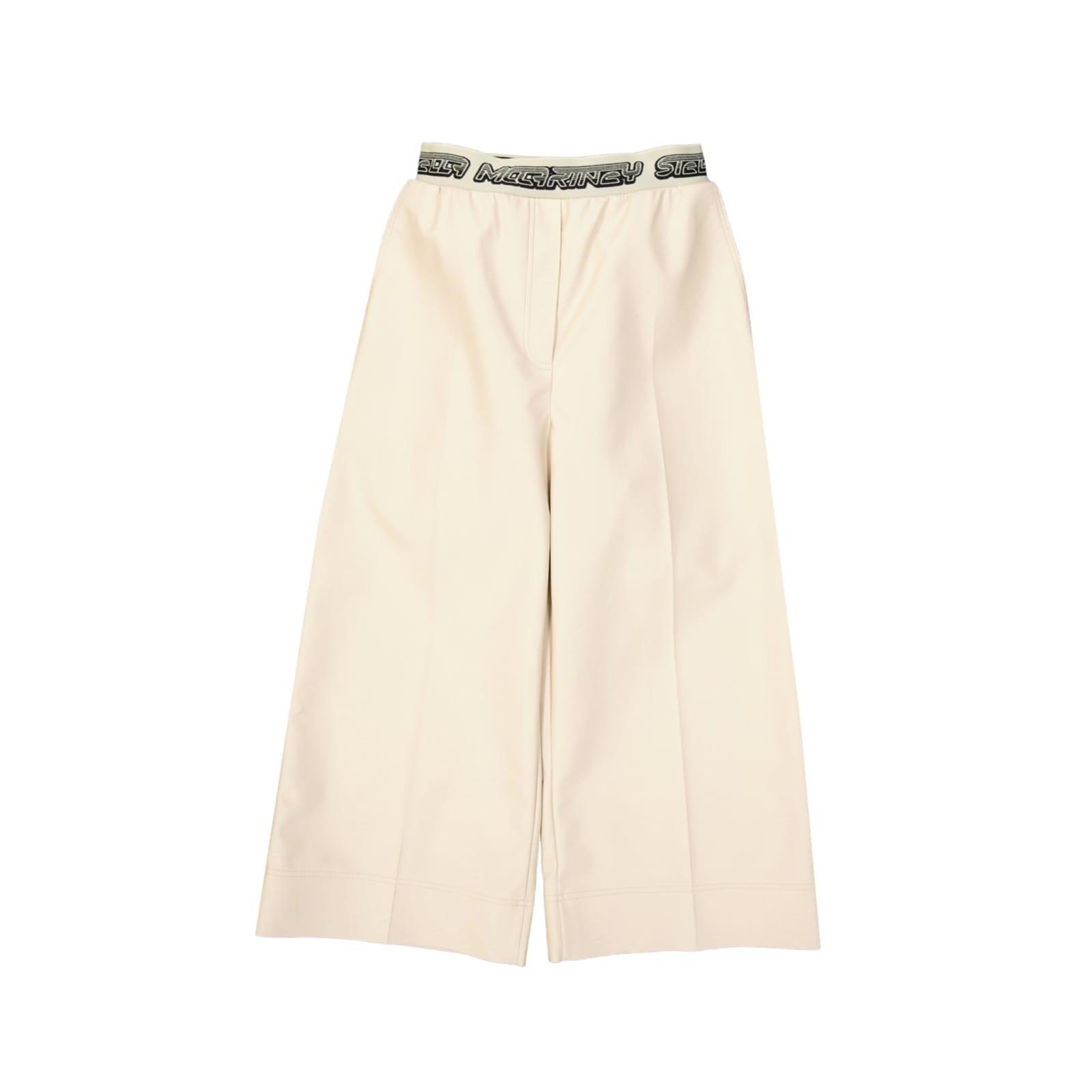 stella mccartney cropped logo pants