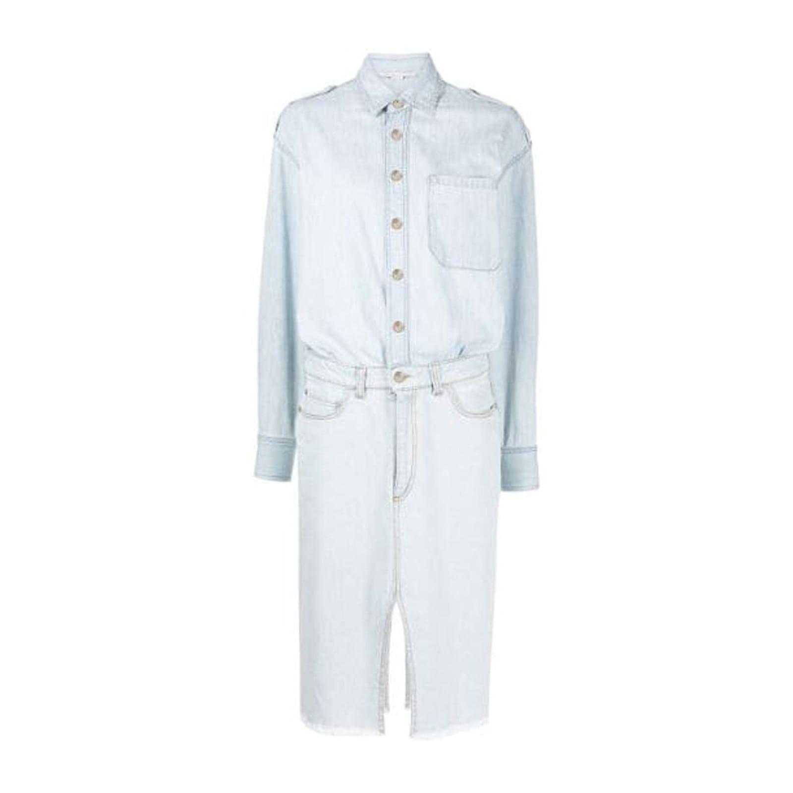 stella mccartney denim shirt dress