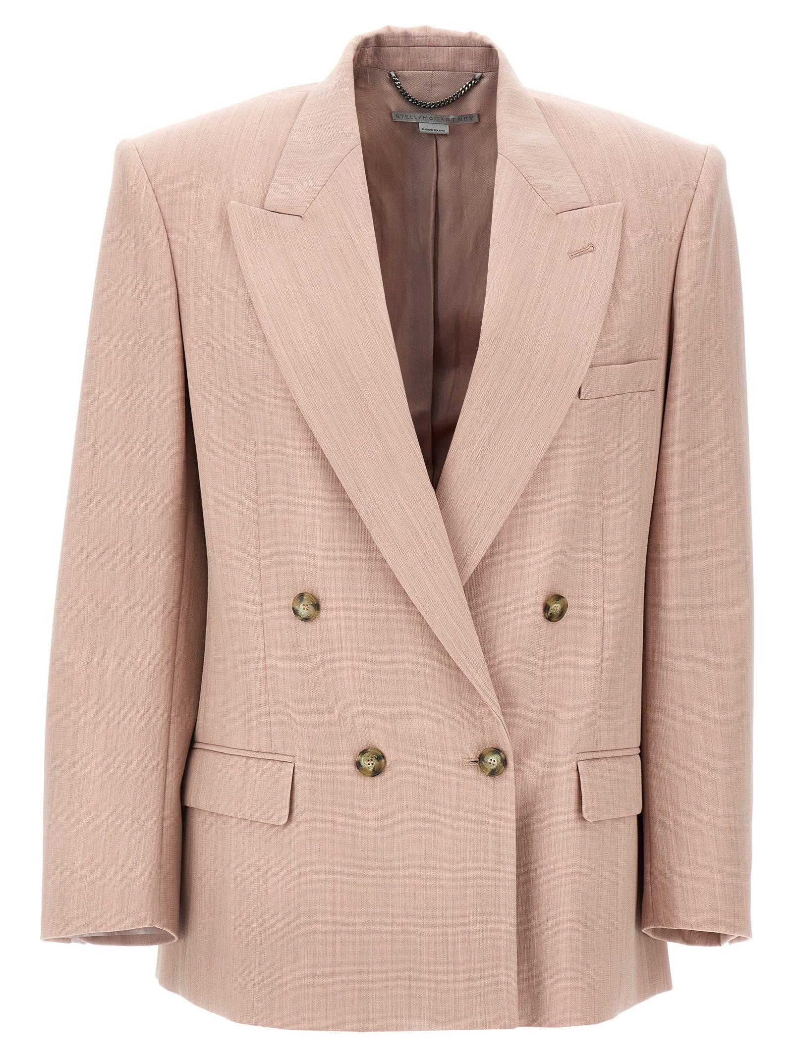 stella mccartney double-breasted wool blazer