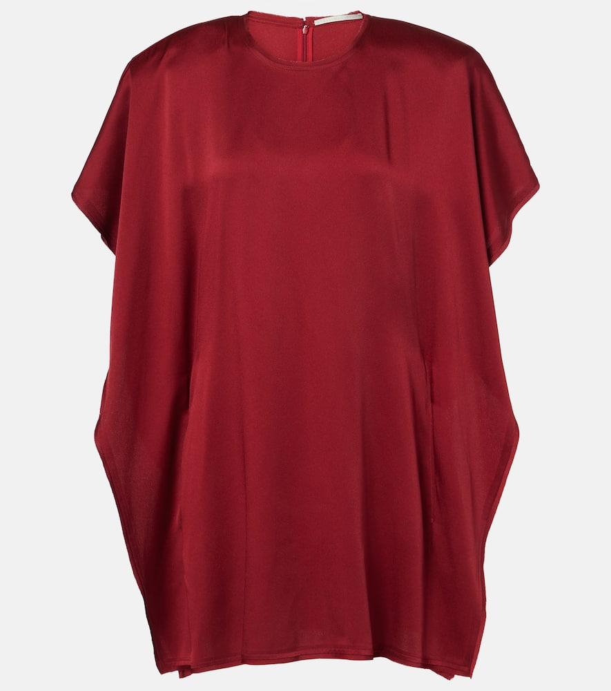 stella mccartney draped jersey minidress