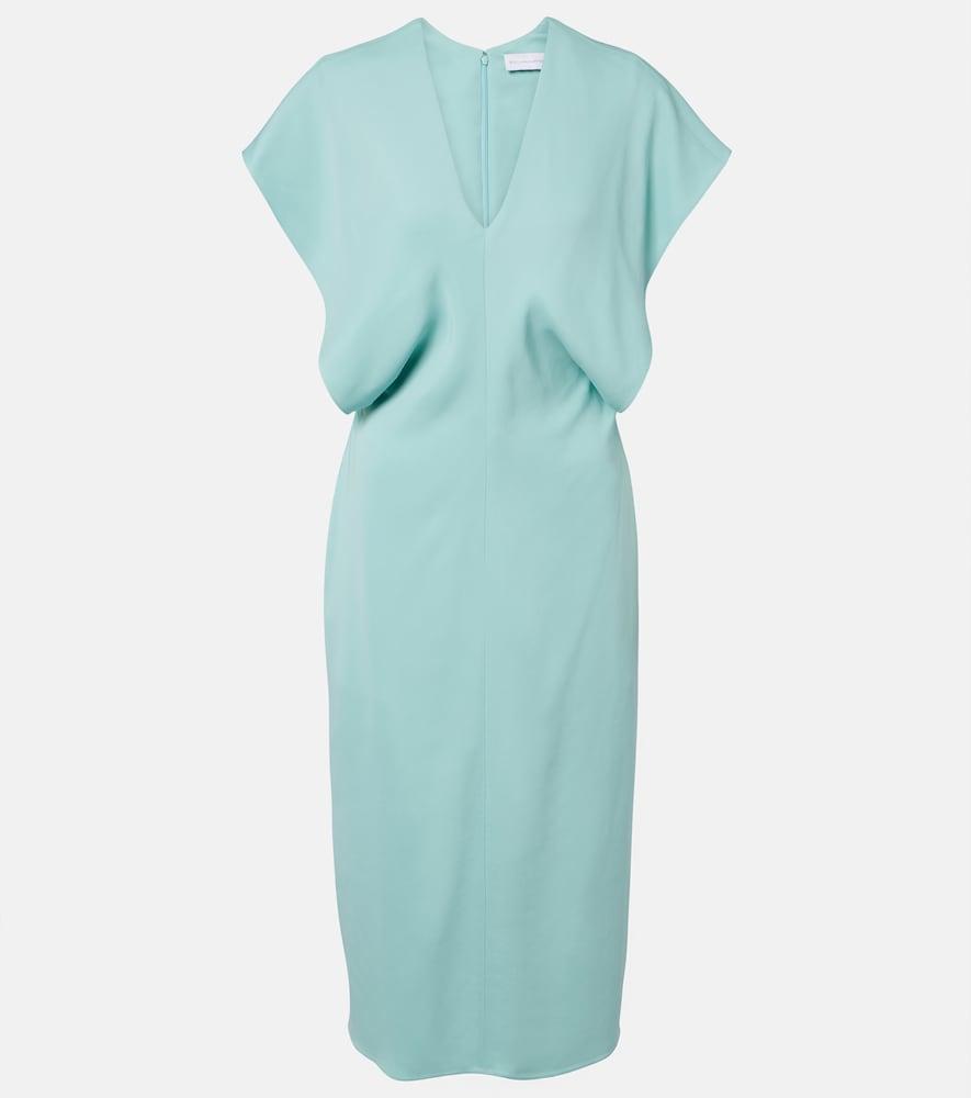 stella mccartney draped midi dress