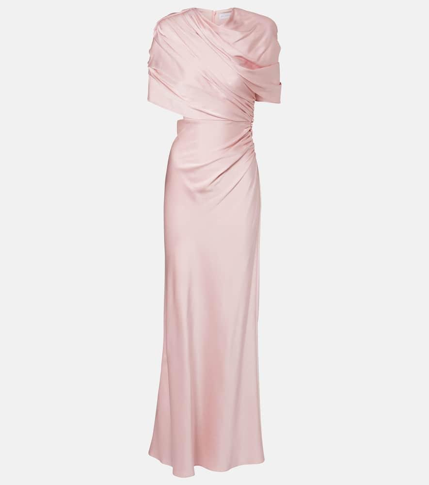 stella mccartney draped satin gown