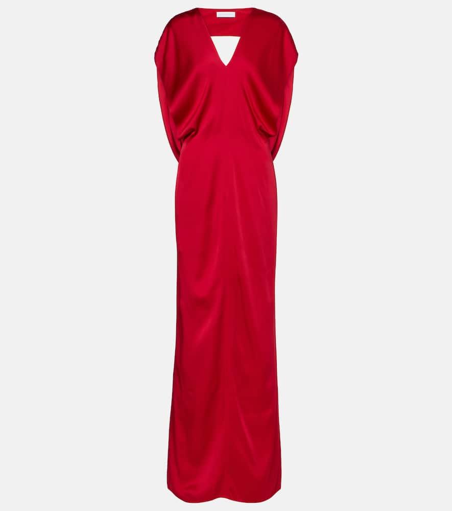 stella mccartney draped satin gown