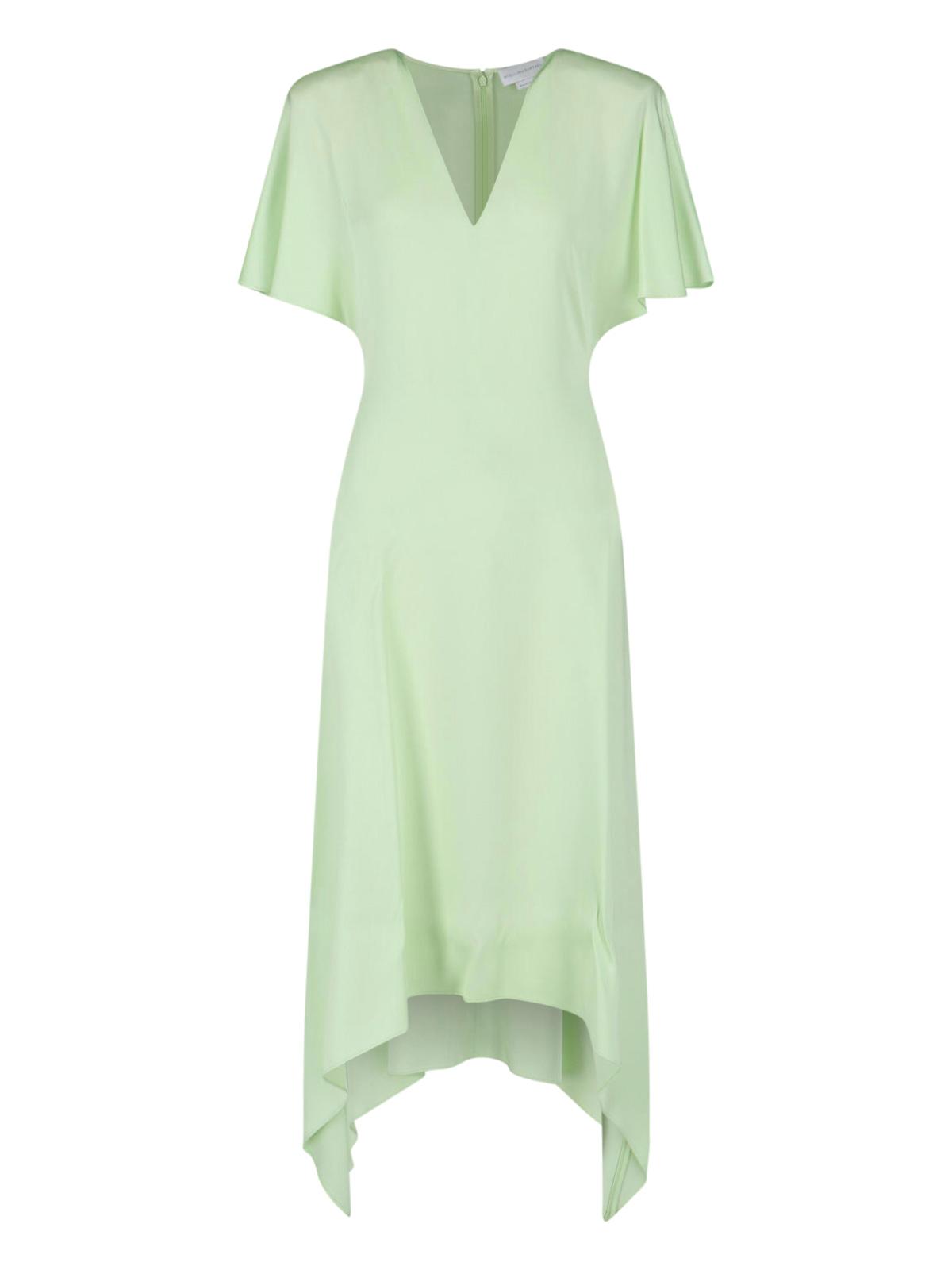 stella mccartney dresses green acetate - women