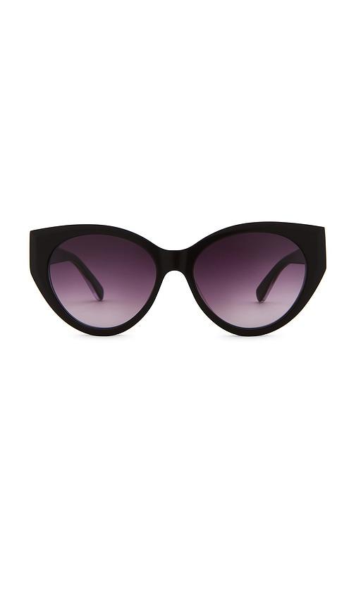 stella mccartney edge sunglasses in burgundy.