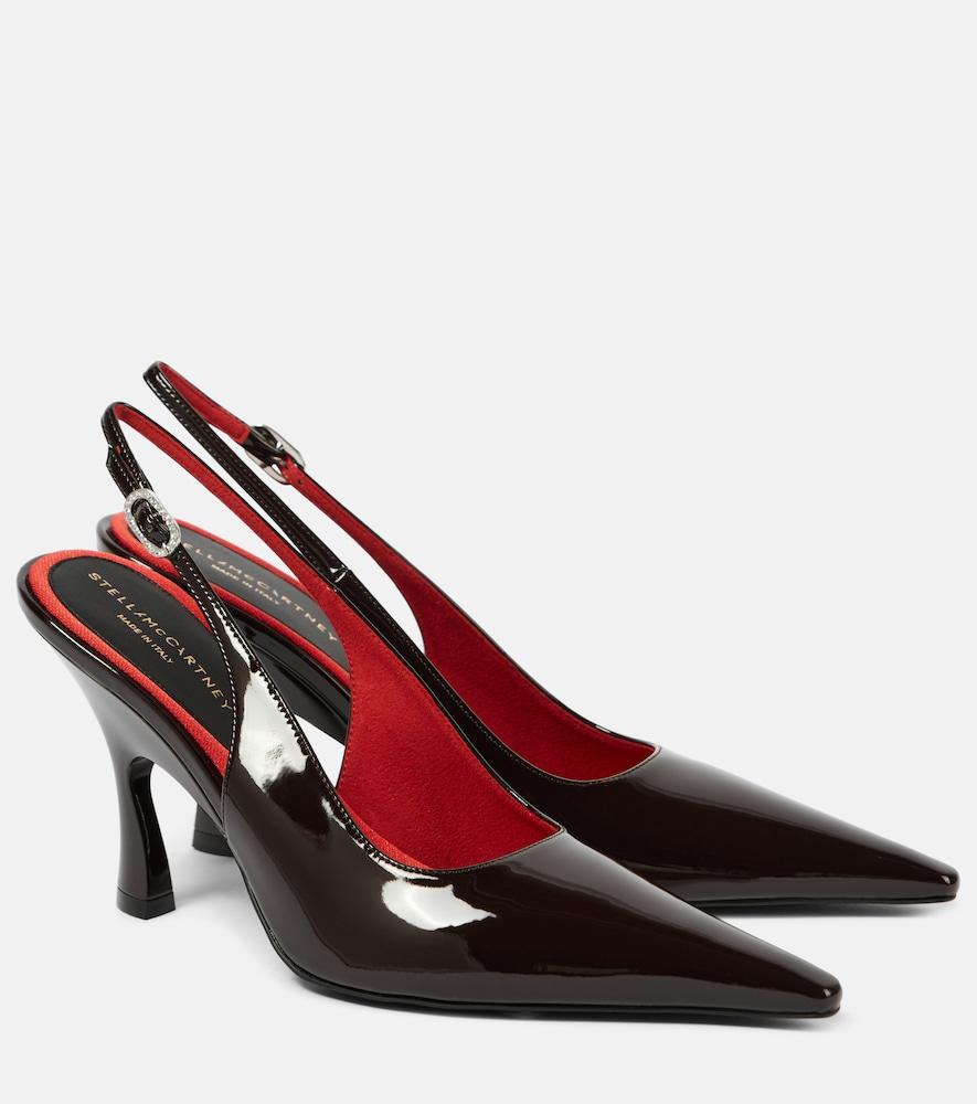 stella mccartney elsa faux leather slingback pumps