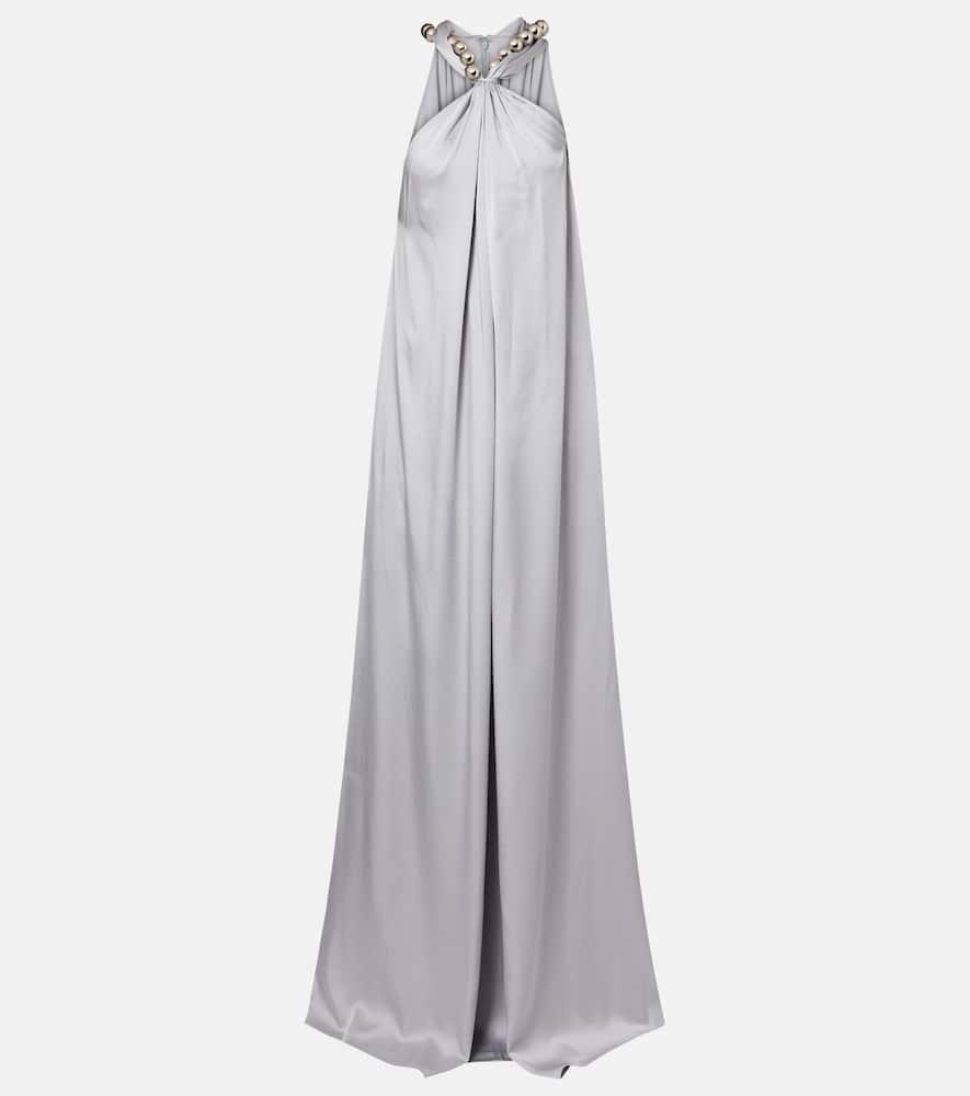 stella mccartney embellished satin gown