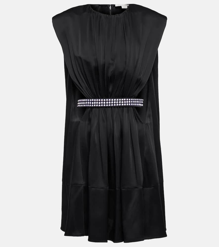 stella mccartney embellished satin minidress