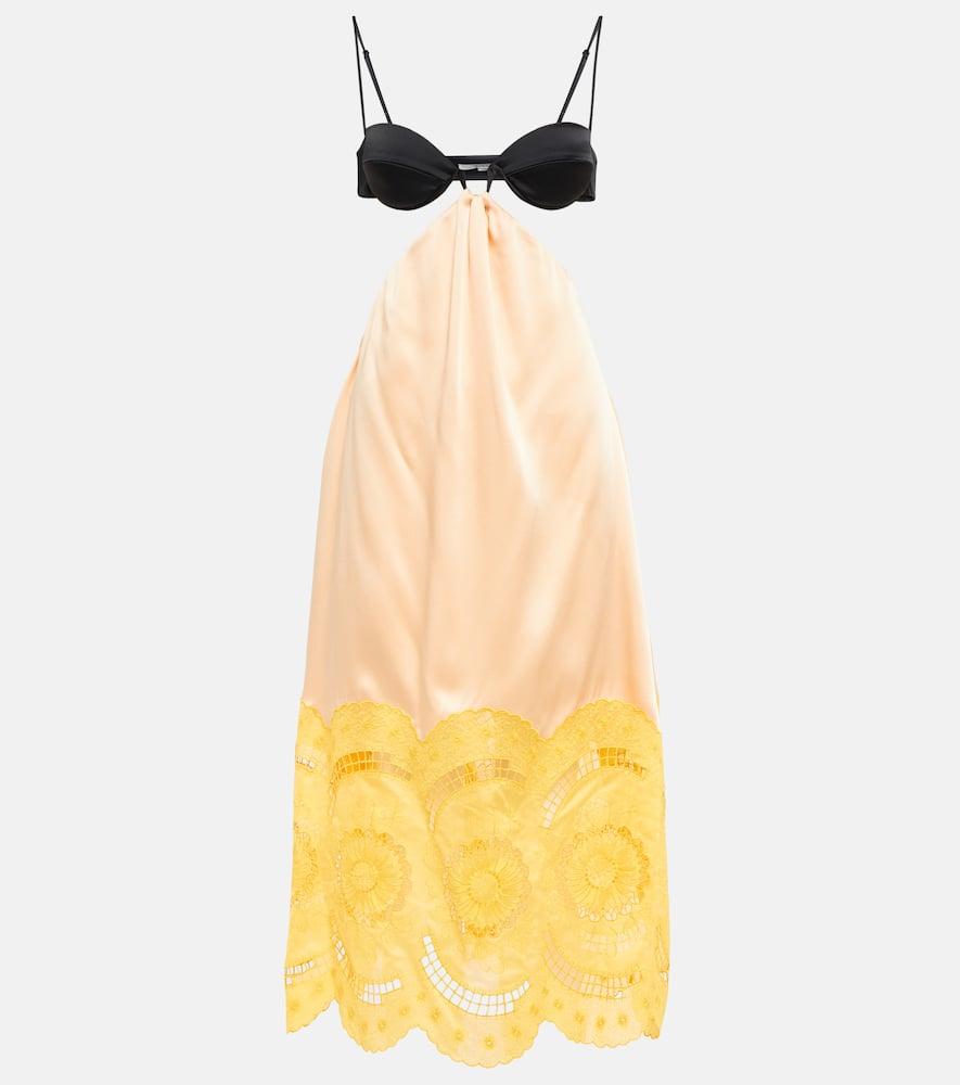 stella mccartney embroidered cutout gown