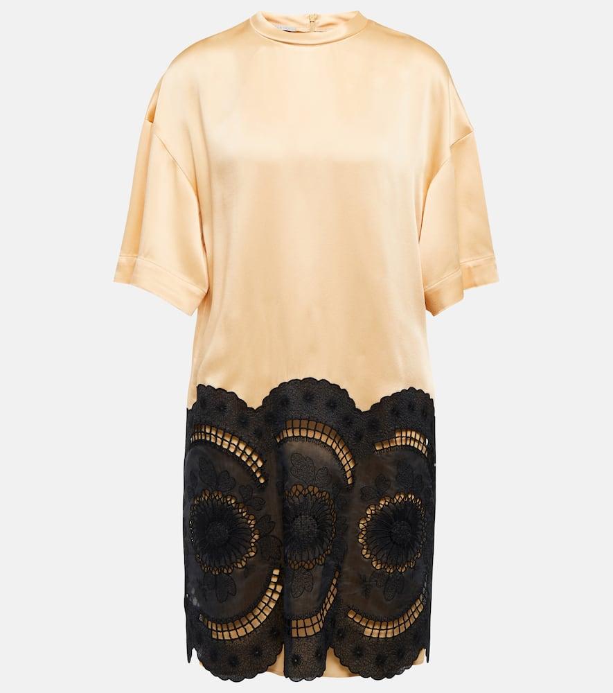 stella mccartney embroidered minidress