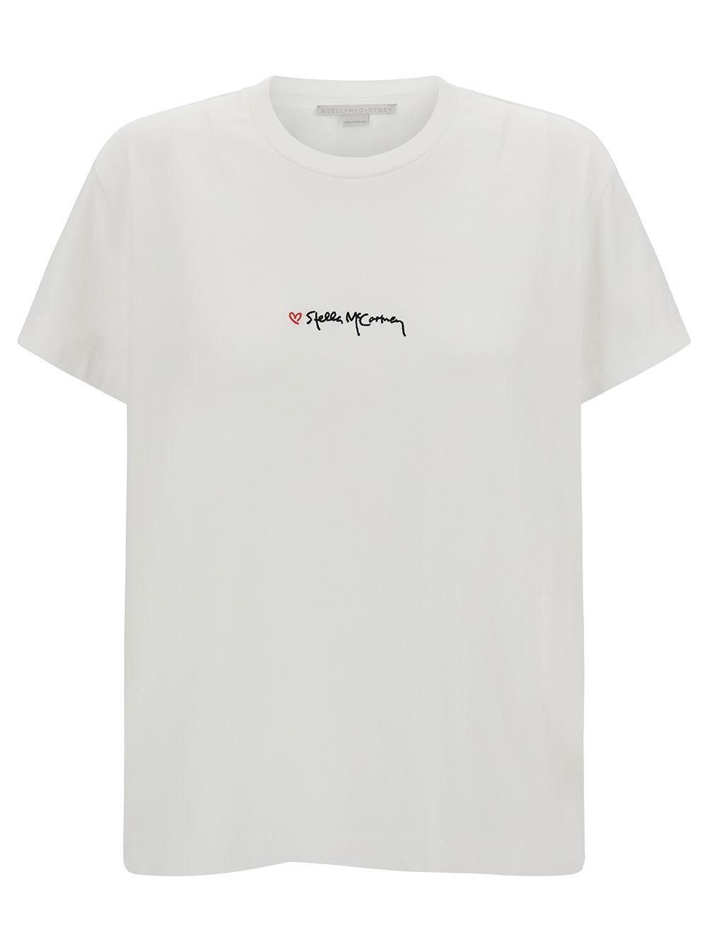 stella mccartney embroidered t-shirt