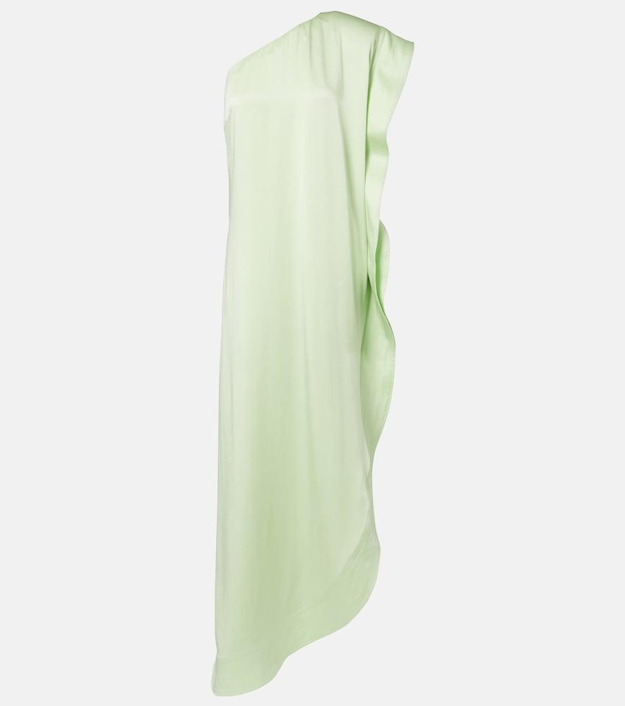 stella mccartney envers asymmetric satin cocktail dress
