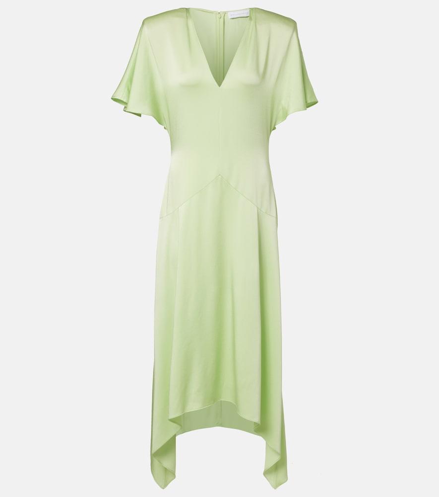 stella mccartney envers satin midi dress