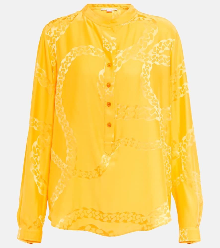stella mccartney falabella jacquard shirt