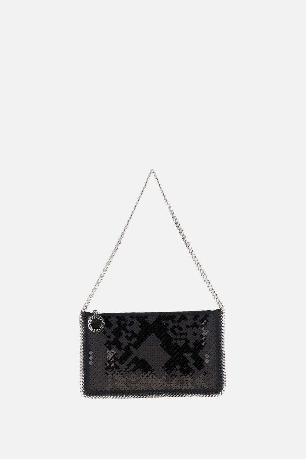 stella mccartney falabella pochette with sequins embroidery