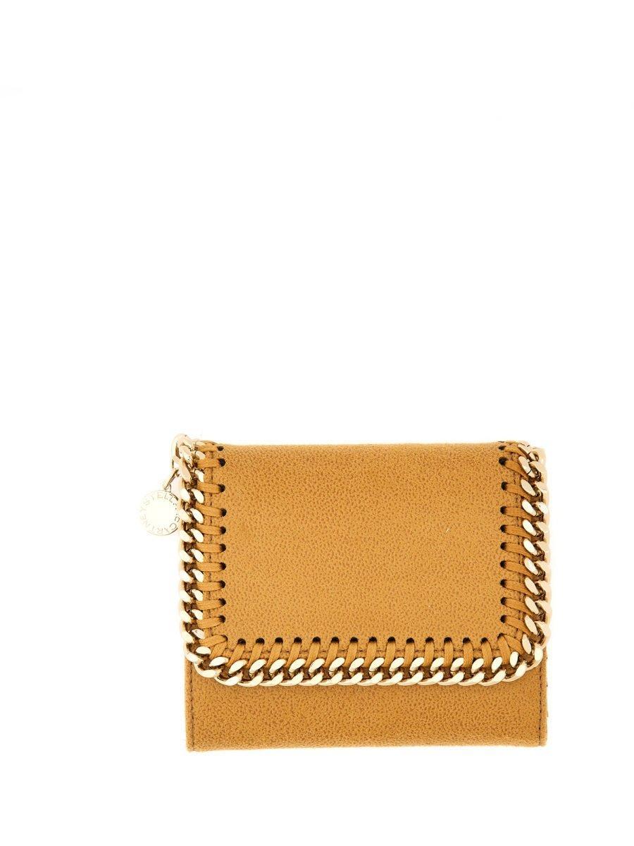 stella mccartney falabella tri-fold wallet