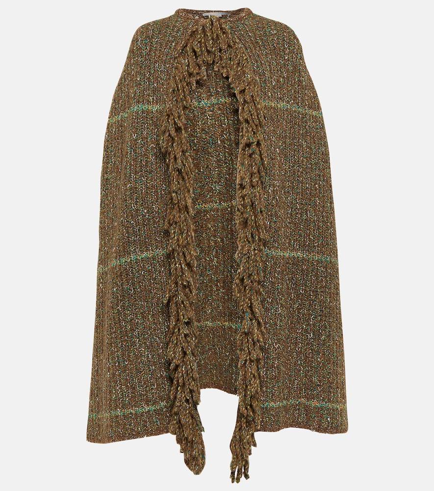 stella mccartney fringed poncho