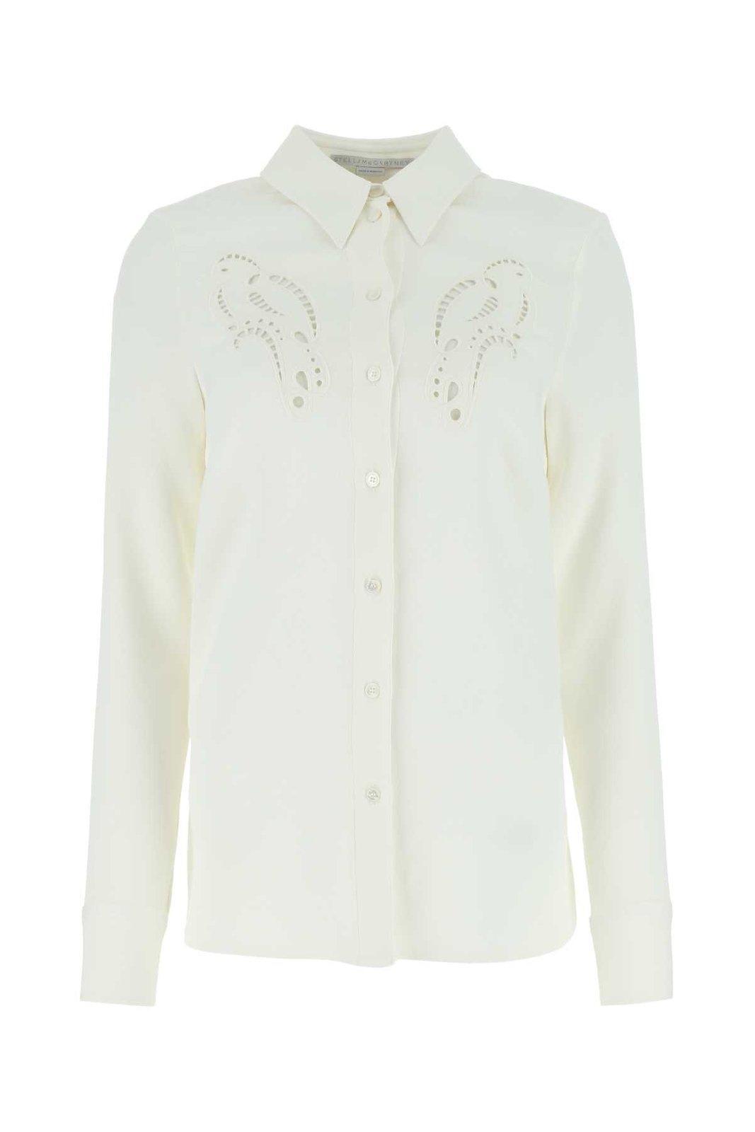 stella mccartney ivory stretch viscose shirt
