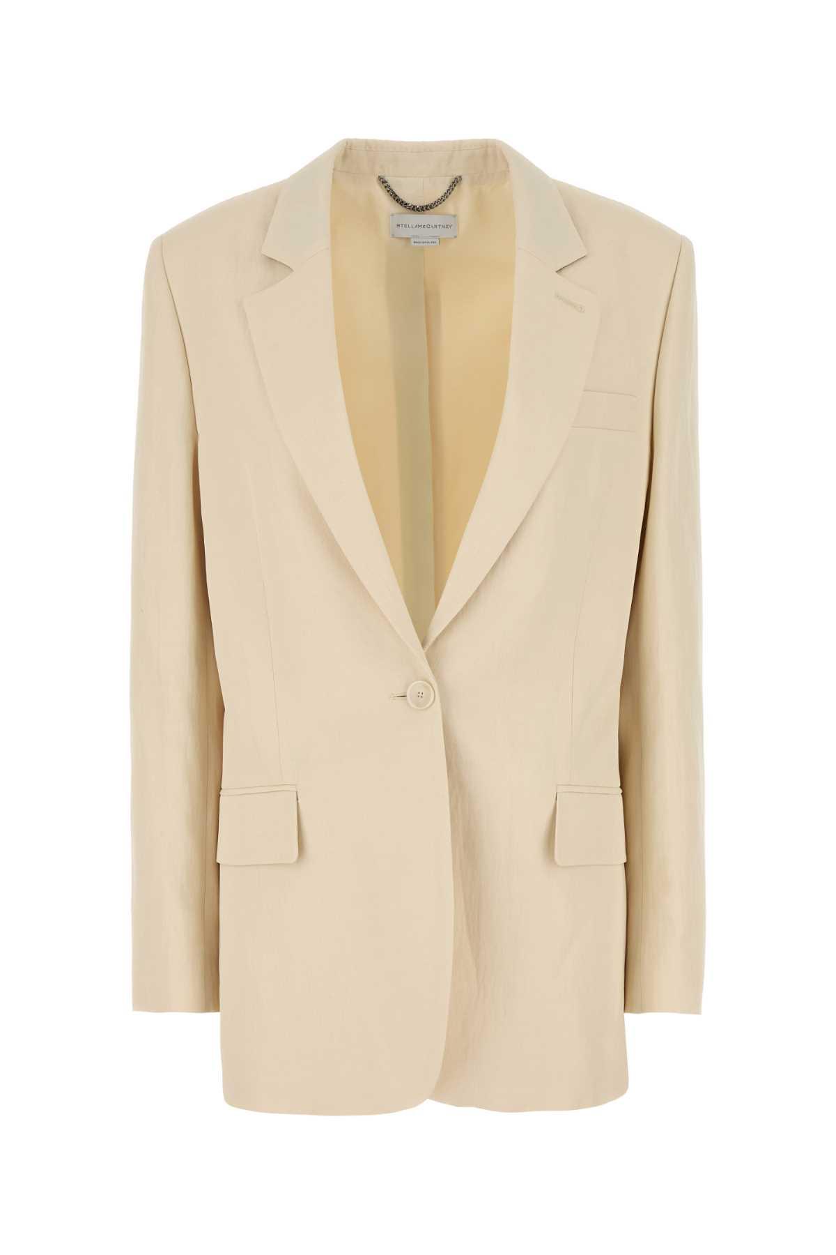 stella mccartney ivory viscose blend blazer