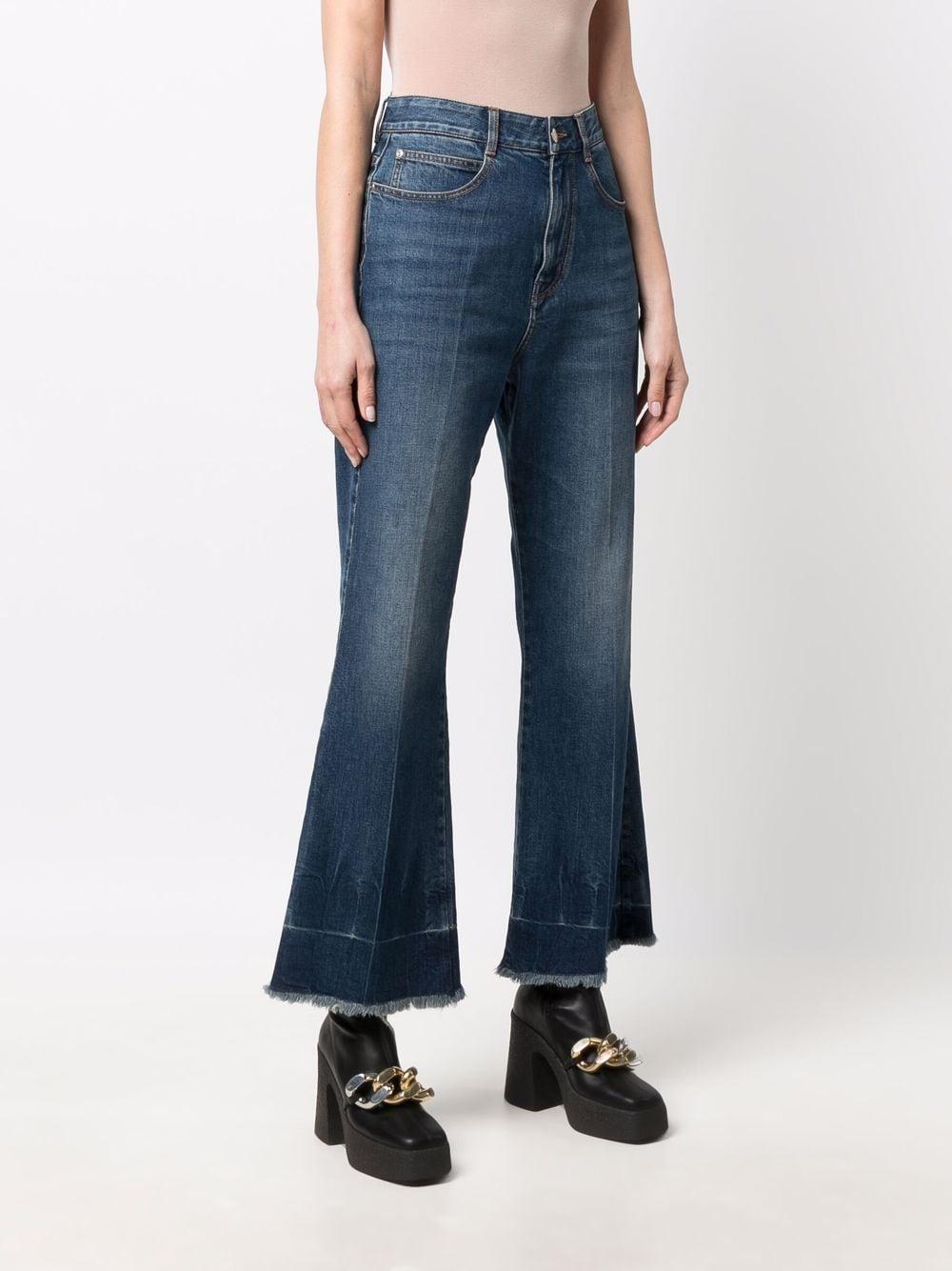 stella mccartney jeans blue sustainable cotton - women