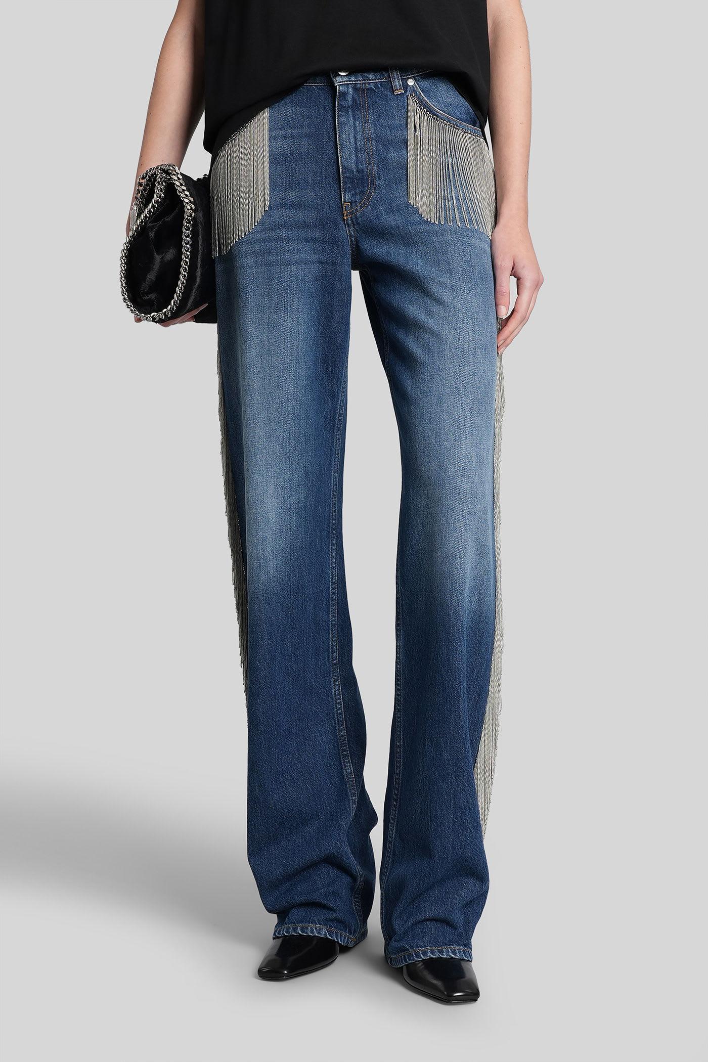 stella mccartney jeans in blue denim