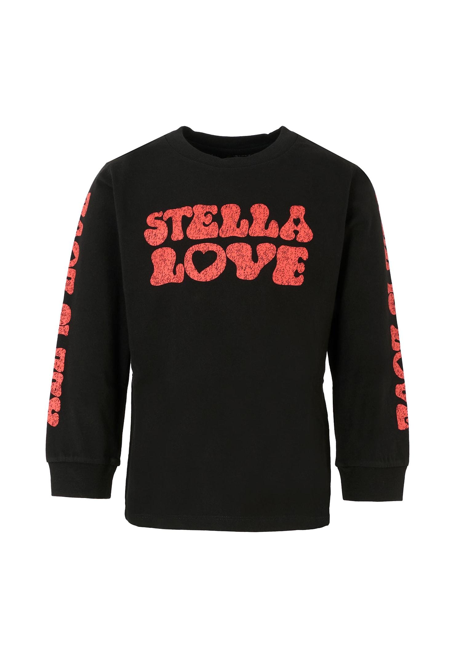 stella mccartney kids black t-shirt for girl with logo