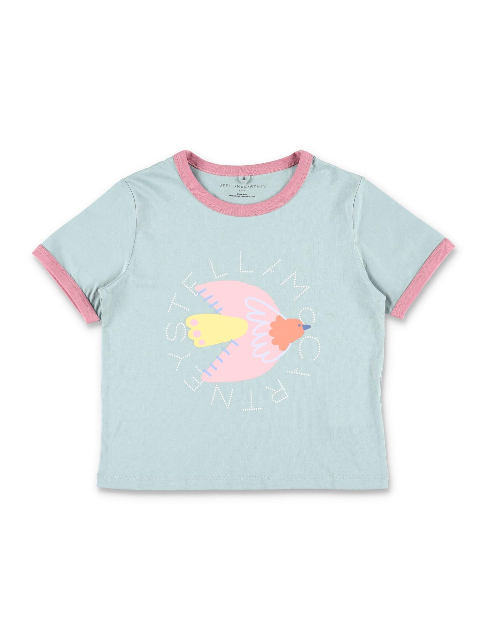 stella mccartney kids dove printed t-shirt