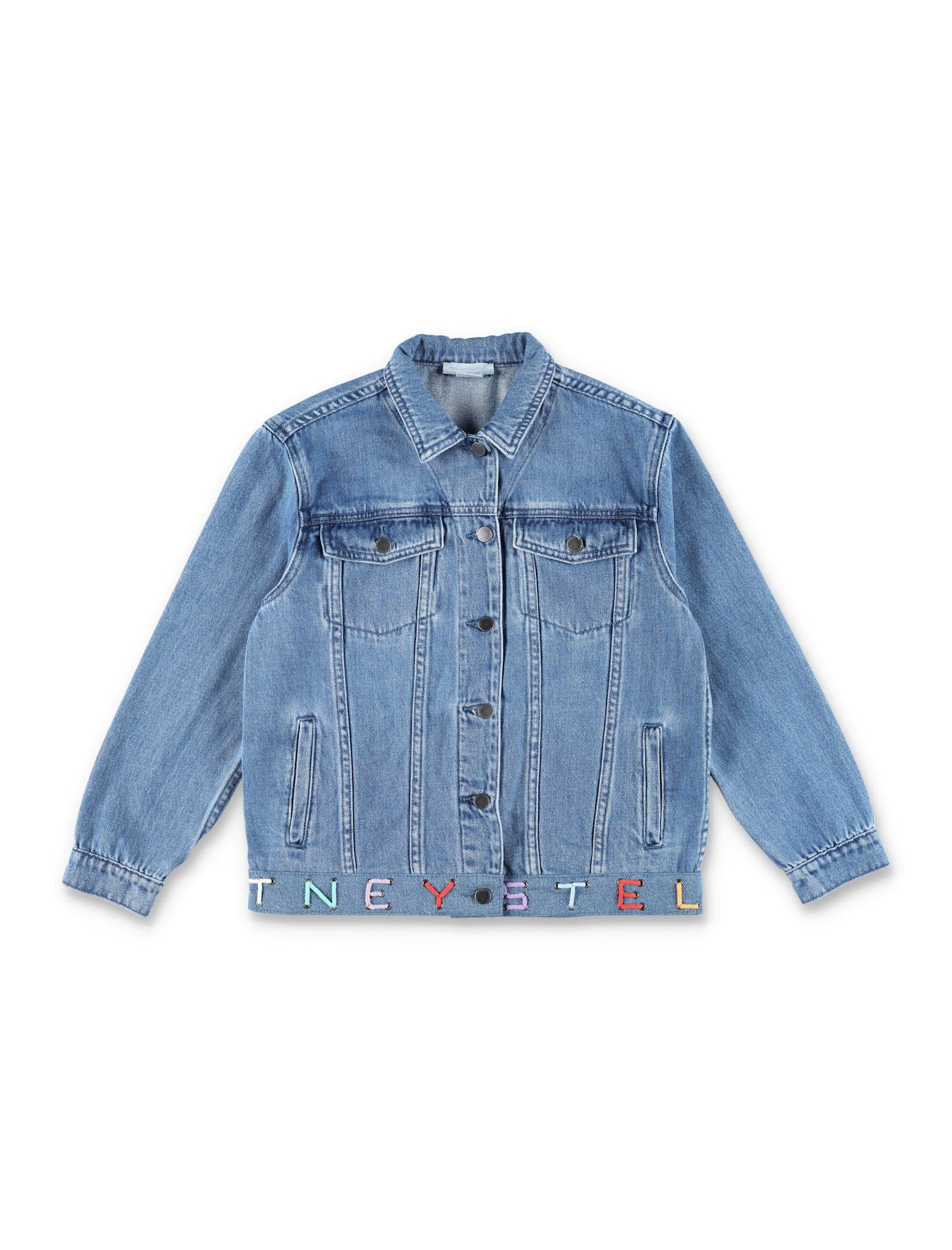 stella mccartney kids kid - branded denim jacket