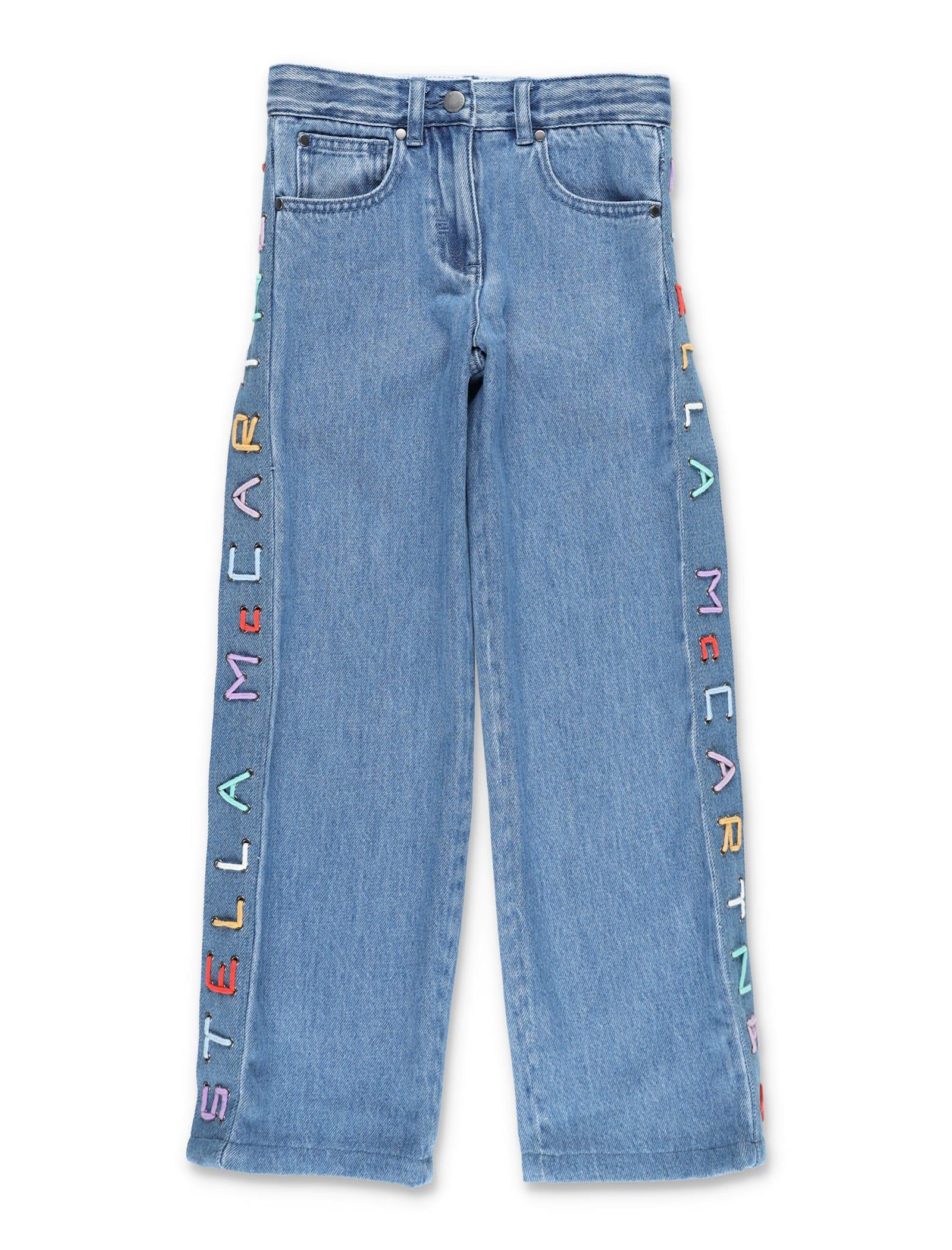 stella mccartney kids kid - logo denim pant