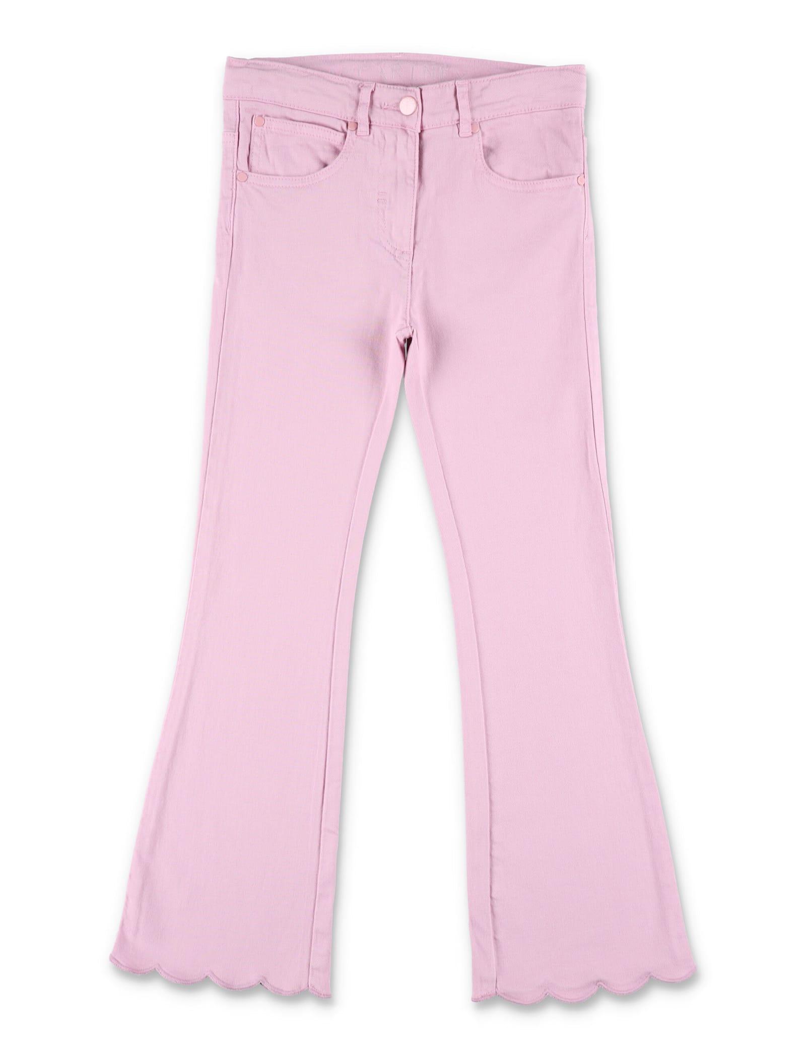 stella mccartney kids kid - scallop trim denim jeans