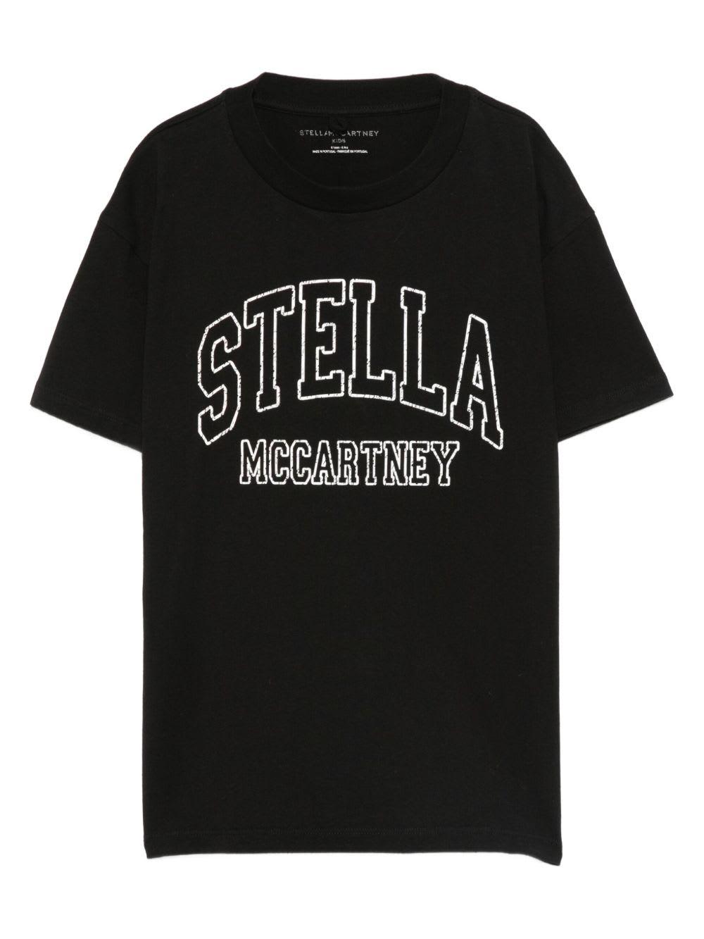 stella mccartney kids logo t-shirt