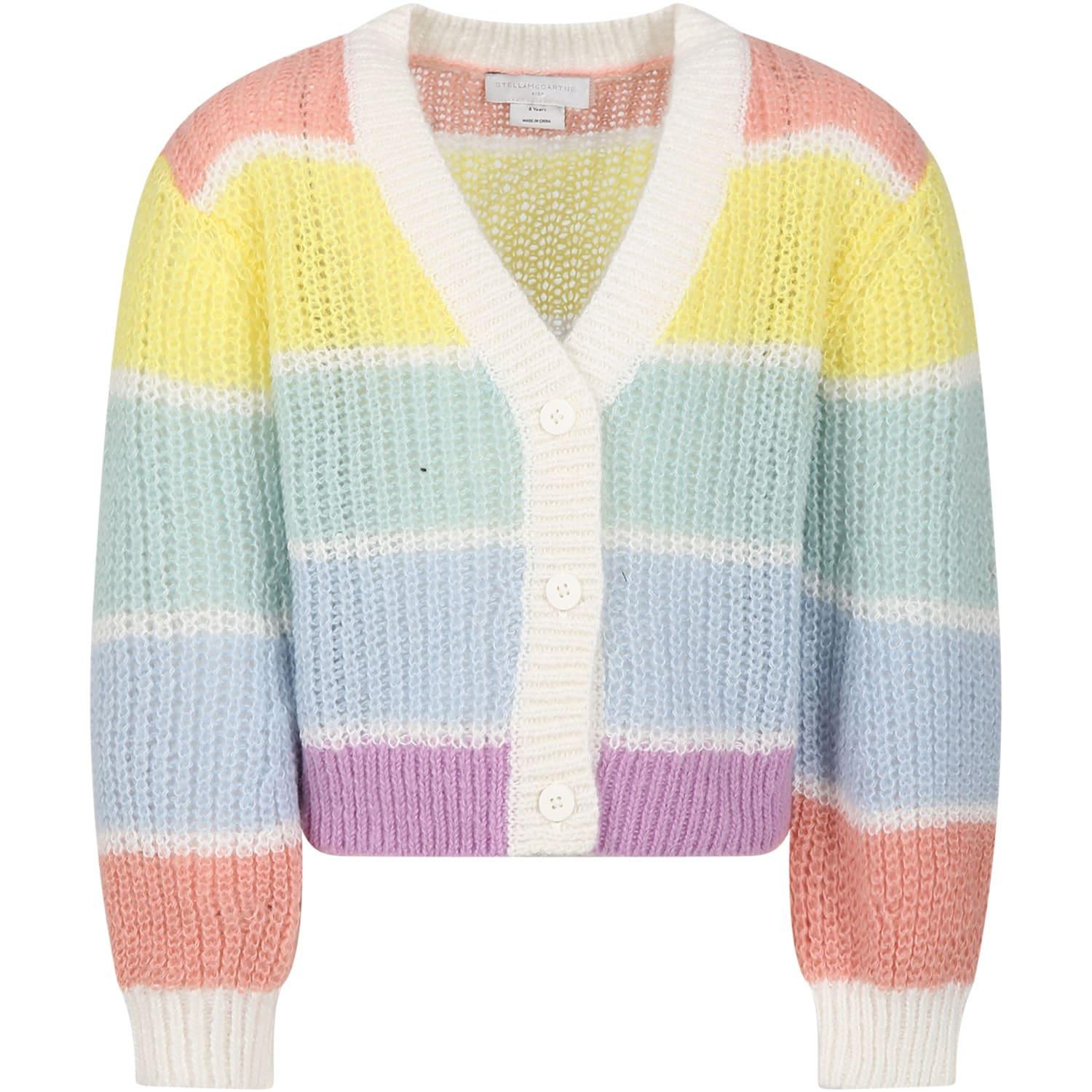 stella mccartney kids multicolor cardigan for girl