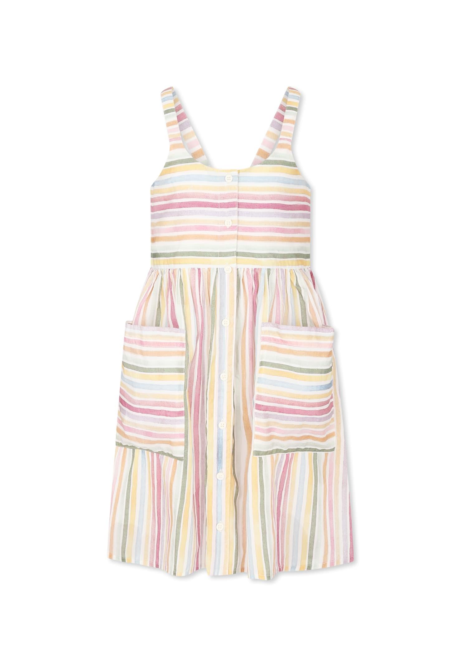 stella mccartney kids multicolor dress for girl