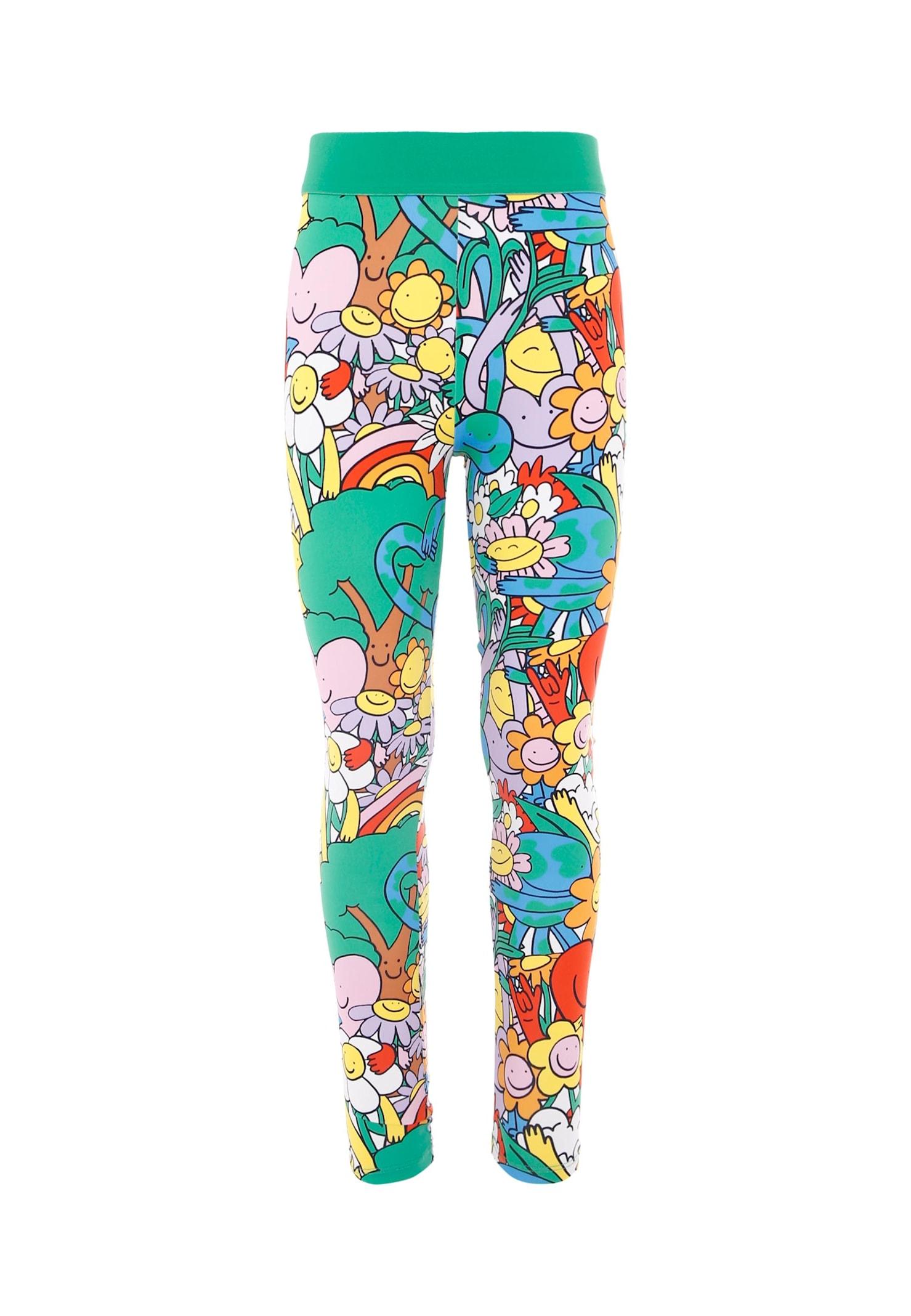 stella mccartney kids multicolor leggings for girl with colorful print