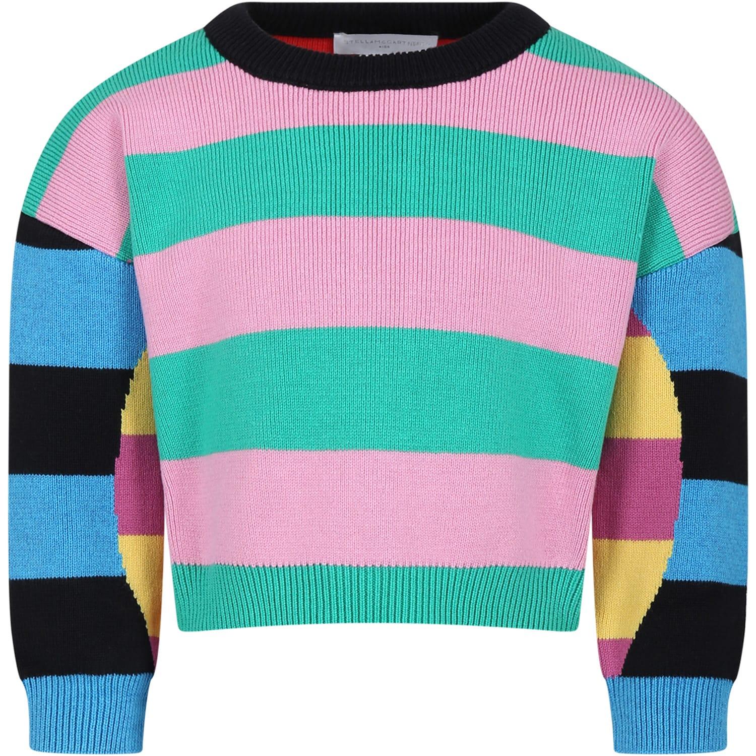 stella mccartney kids multicolor sweater for girl