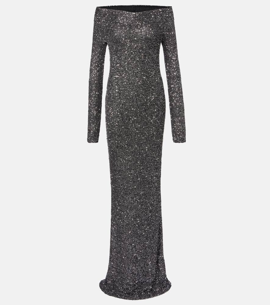 stella mccartney knitted sequined gown