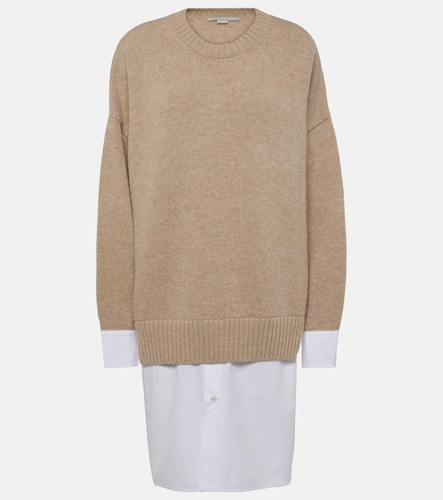 stella mccartney layered virgin wool sweater