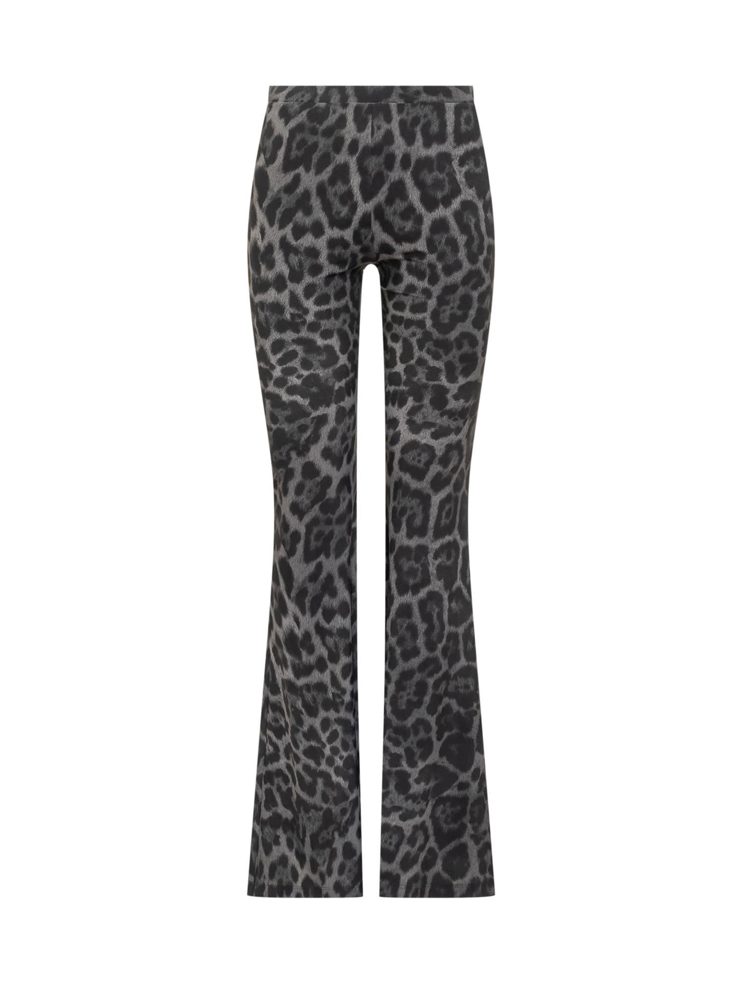 stella mccartney leopard print trousers