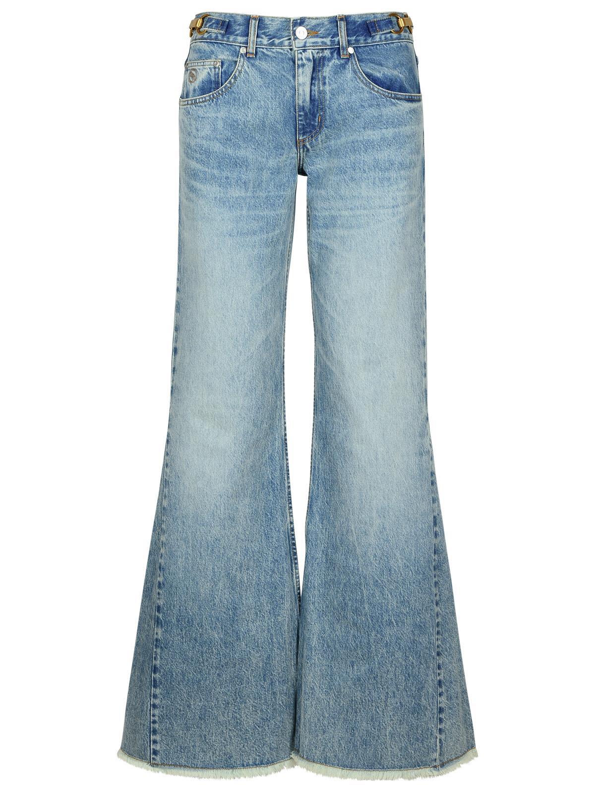 stella mccartney light blue cotton jeans